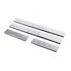 Накладки на пороги Carmos V2(4 шт, нерж.) для Hyundai Accent 2006-2010 гг