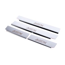 Накладки на пороги Carmos (4 шт, нерж.) для Mitsubishi ASX 2010-2023 рр