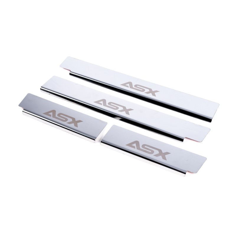 Накладки на пороги Carmos (4 шт, нерж.) для Mitsubishi ASX 2010-2023 рр