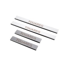 Накладки на Пороги Carmos V1 (4 шт, Нержавейка) для Volkswagen Touareg 2002–2010 гг