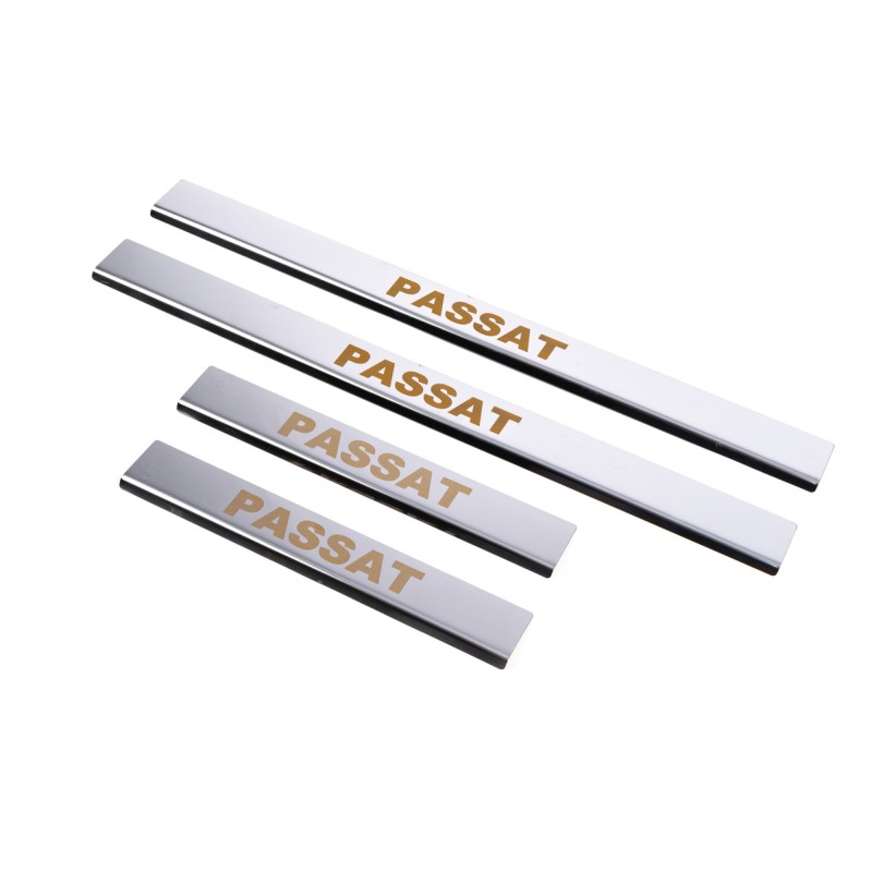 Накладки на пороги Carmos V1 (4 шт, нерж) для Volkswagen Passat B6 2006-2012рр