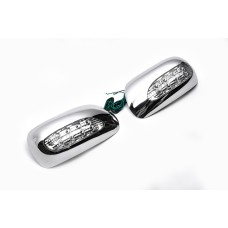 Накладки на дзеркала під LED (2002-2005, 2 шт., пласт) для Toyota Corolla рр