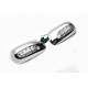 Накладки на дзеркала під LED (2002-2005, 2 шт., пласт) для Toyota Corolla рр