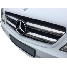 Накладки на решітку 2010-2015 (нерж) Carmos - Турецька сталь для Mercedes Vito W639 рр