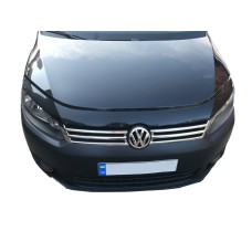 Накладки на решетку (2 шт, нерж) Carmos - Турецкая сталь для Volkswagen Caddy 2010-2015 гг