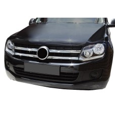 Накладки на решетку 2010-2016 (широкие полоски, 4 шт, нерж) для Volkswagen Amarok