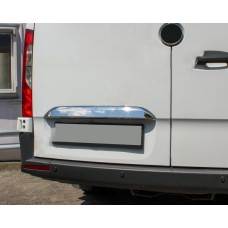 Хром планка над номером (нерж) OmsaLine - Італійська нержавійка для Mercedes Sprinter W907/W910 2018- рр