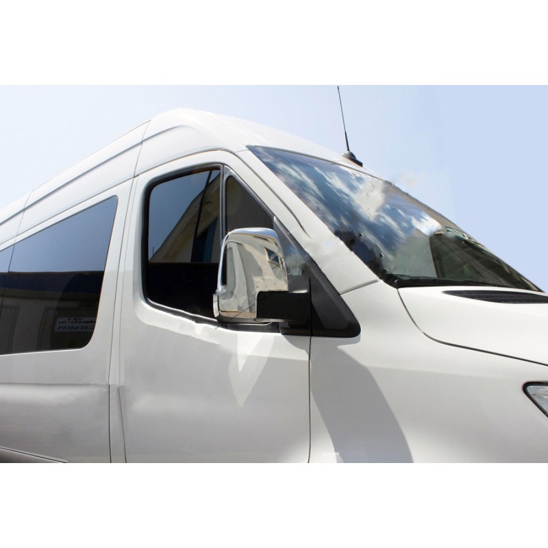 Накладки на дзеркала (2 шт., нерж) Carmos - Турецька сталь для Mercedes Sprinter W907/W910 2018- рр