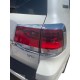 Хром накладки на стопи (2015-2025, 4 част, пласт) для Toyota Land Cruiser 200