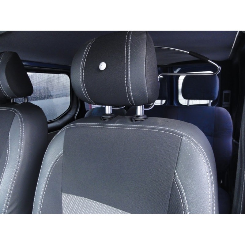 Авточехлы (Эко-кожа и Ткань, Premium) Передние сиденья 1-20251 для Nissan Primastar 2002-2014 гг Авточехлы (Эко-кожа и Ткань, Premium) Передние сиденья 1-20251 для Nissan Primastar 2002-2014 гг