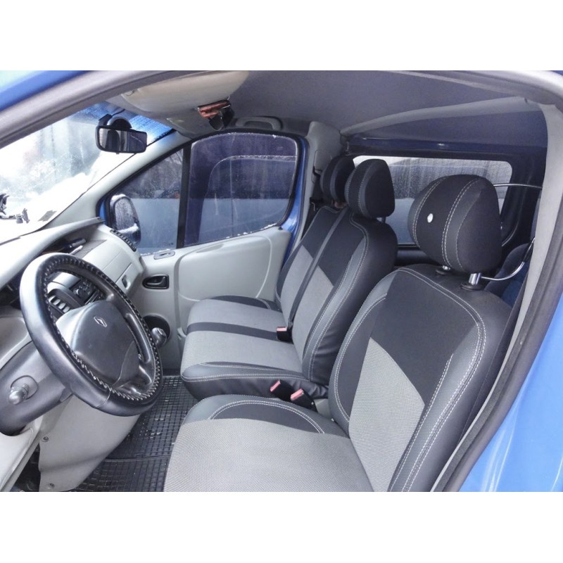 Авточехлы (Эко-кожа и Ткань, Premium) Передние сиденья 1-20251 для Nissan Primastar 2002-2014 гг Авточехлы (Эко-кожа и Ткань, Premium) Передние сиденья 1-20251 для Nissan Primastar 2002-2014 гг