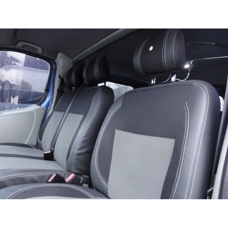 Авточехлы (Эко-кожа и Ткань, Premium) Передние сиденья 1-20251 для Nissan Primastar 2002-2014 гг Авточехлы (Эко-кожа и Ткань, Premium) Передние сиденья 1-20251 для Nissan Primastar 2002-2014 гг