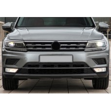 Накладка на передній бампер 2016-2020 (нерж) для Volkswagen Tiguan рр