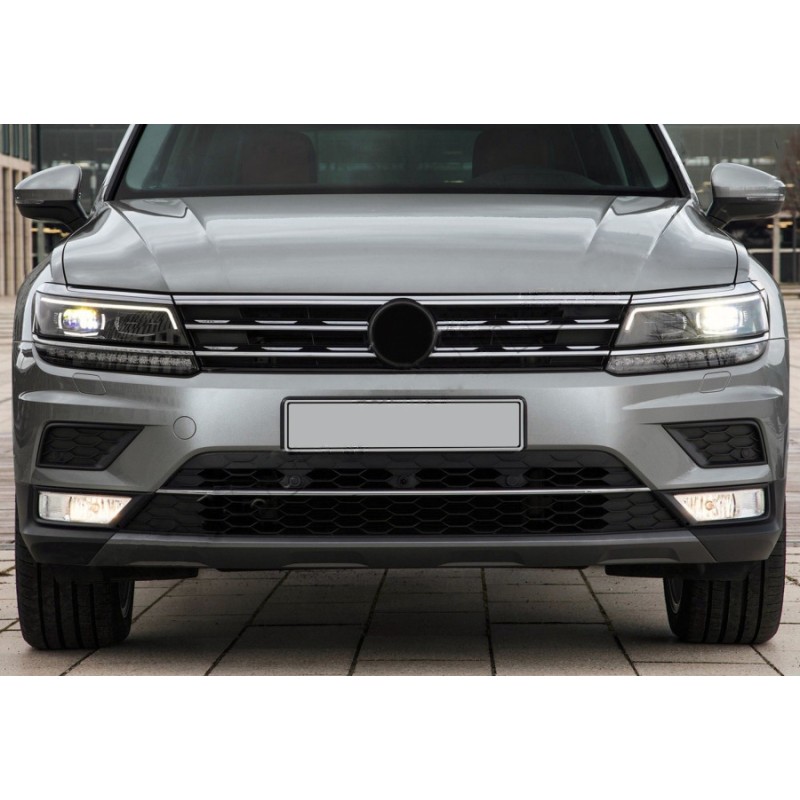 Накладка на передній бампер 2016-2020 (нерж) для Volkswagen Tiguan рр