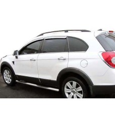 Бічні труби (2 шт., нерж) Ø60 для Chevrolet Captiva 2006-2019 рр