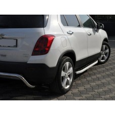 Бокові пороги Fullmond (2 шт., алюміній) для Chevrolet Trax 2012-2023 рр