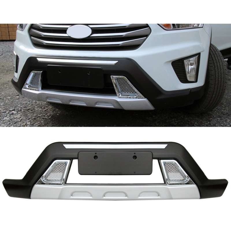Передняя и задняя накладки (2 шт) для Hyundai Creta 2014-2020 гг