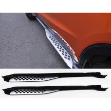 Боковые подножки тип-2B (2 шт) для Honda HR-V 2014-2021 гг