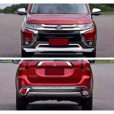 Передняя и задняя накладки (2 шт., 2015-2018) для Mitsubishi Outlander
