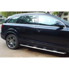 Боковые Подножки OEM (2 шт., Алюминий) для Ауди Q7 2005-2015 гг