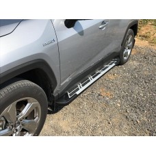 Бокові пороги Sunrise (2 шт., алюміній) для Toyota Rav 4 2019- рр