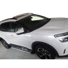 Бокові пороги Maya V2 (2 шт., алюміній) для Citroen C5 Aircross 2017- рр