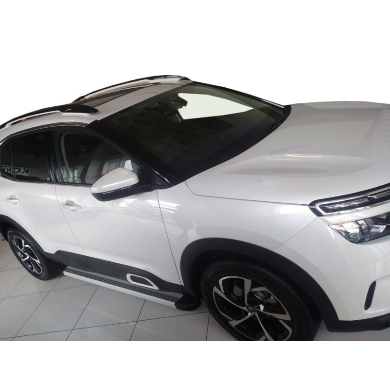 Бокові пороги Maya V2 (2 шт., алюміній) для Citroen C5 Aircross 2017- рр