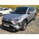 Бокові пороги Tayga Grey (2 шт., алюміній) для Toyota Rav 4 2019- рр