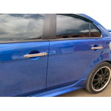 Накладки на ручки (4 шт) Без чіпа, Carmos - Турецька сталь для Mitsubishi Lancer X 2008- рр