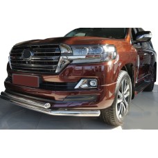 Передня дуга ST014 (2015-2025, нерж.) 60мм на 42мм для Toyota Land Cruiser 200