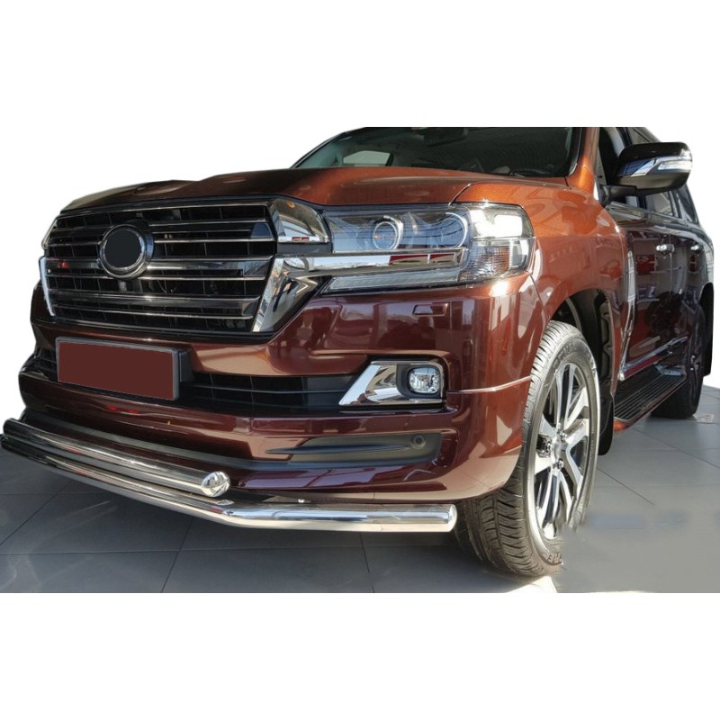 Передня дуга ST014 (2015-2025, нерж.) 60мм на 60мм для Toyota Land Cruiser 200