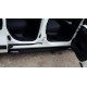 Бокові пороги Rainbow Black (2 шт, алюмін. профілю.) для Fiat Fiorino/Qubo