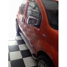 Бокові пороги MsLine Omsa (2 шт, алюм.) для Fiat Fiorino/Qubo