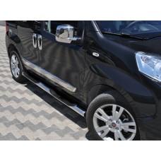 Бічні труби (2 шт., нерж) для Peugeot Bipper