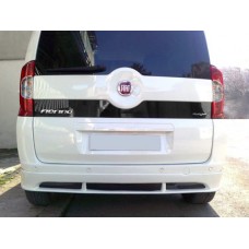 Накладка на задній бампер Emotion (під фарбування) для Fiat Fiorino/Qubo