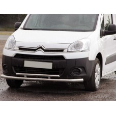 Передній захист ST016 (нерж.) 51/42 мм для Citroen Berlingo 2008-2018 рр
