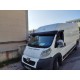 Козирьок на лобове скло (чорний глянець, 5мм) для Fiat Ducato 2006-2025 рр