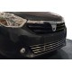 Решітка в бампер (нерж) для Dacia Lodgy 2012-2022 рр