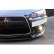 Підставка під номер (пластик) Чорний мат для Mitsubishi Lancer X 2008- рр