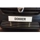 Решітка в бампер (нерж) для Renault Dokker 2013-2022 рр
