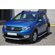 Бокові пороги Fullmond (2 шт., Алюміній) для Dacia Sandero 2013-2020 рр