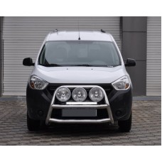 Кенгурятник WT022 (нерж.) для Renault Dokker 2013-2022 рр