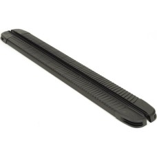 Бокові пороги Maya V1 Black (2 шт., Алюм.) для Volkswagen Touareg 2002-2010 рр