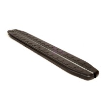 Бокові пороги Fullmond Black (2 шт, алюм) для Volkswagen Touareg 2002-2010 рр