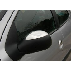 Накладки на дзеркала (2 шт., нерж.) Carmos - Турецька сталь для Citroen C-2 2003-2009 рр