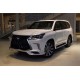 Бокові пороги (дизайн Lexus 2016-2025) Білий колір для Lexus LX570/450d