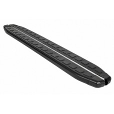 Бокові пороги Fullmond Black (2 шт., Алюміній) Довжина 193 см