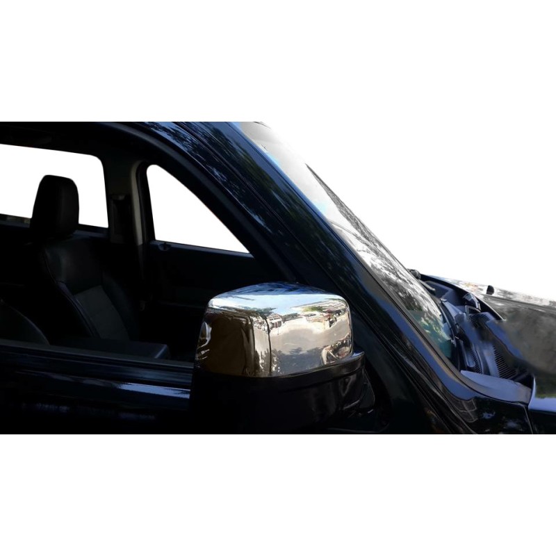 Накладки на дзеркала (2 шт., нерж.) для Dodge Nitro 2007- рр
