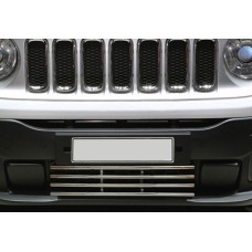 Решітка в бампер (нерж) для Jeep Renegade