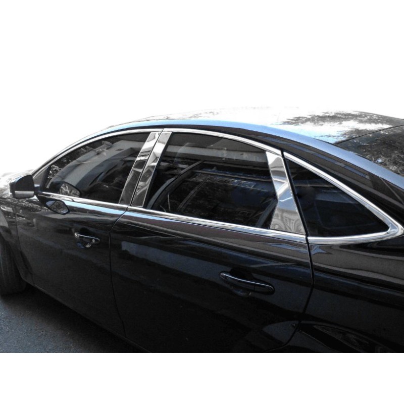 Молдинг дверних стійок (нерж) для Ford Fusion 2012-2020 рр